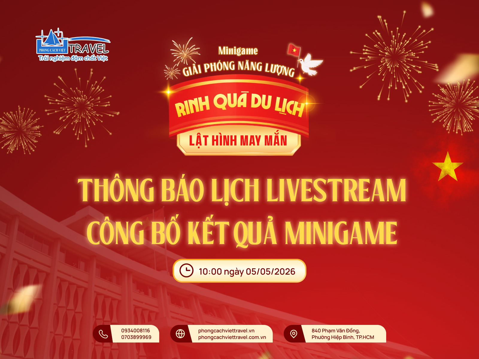 THÔNG BÁO THỜI GIAN LIVESTREAM VÀ KẾT QUẢ TOP 10 MINIGAME "LẬT HÌNH MAY MẮN 2026